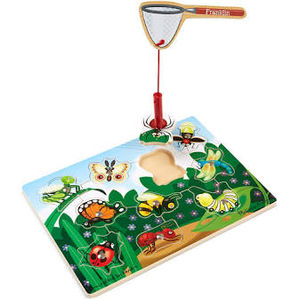 Wooden Bug Catching Game